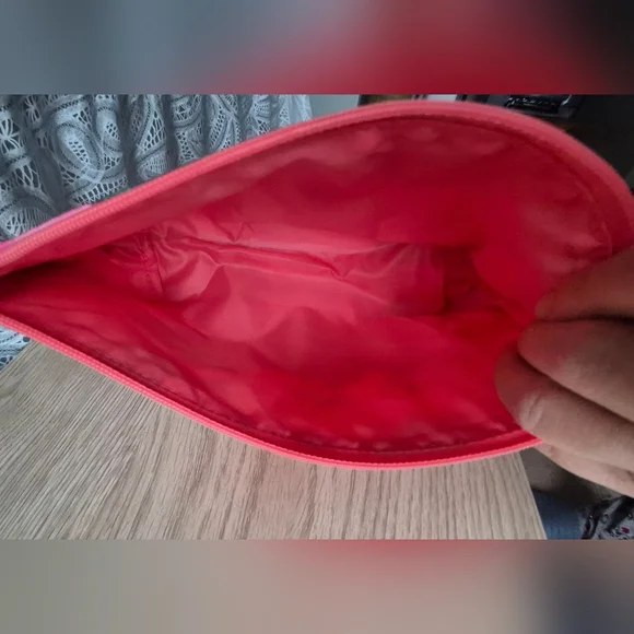 Lulu Dk+ Clinique Tropical Colorful Floral Cosmetic Pouch Makeup Bag 10"×7" - Picture 2 of 10